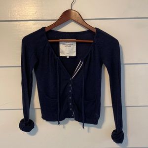 Vintage Abercrombie & Fitch Navy Cardigan